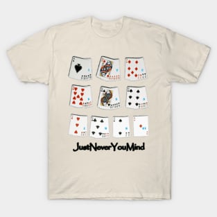 Upside down Poker hand Cheatsheet T-Shirt